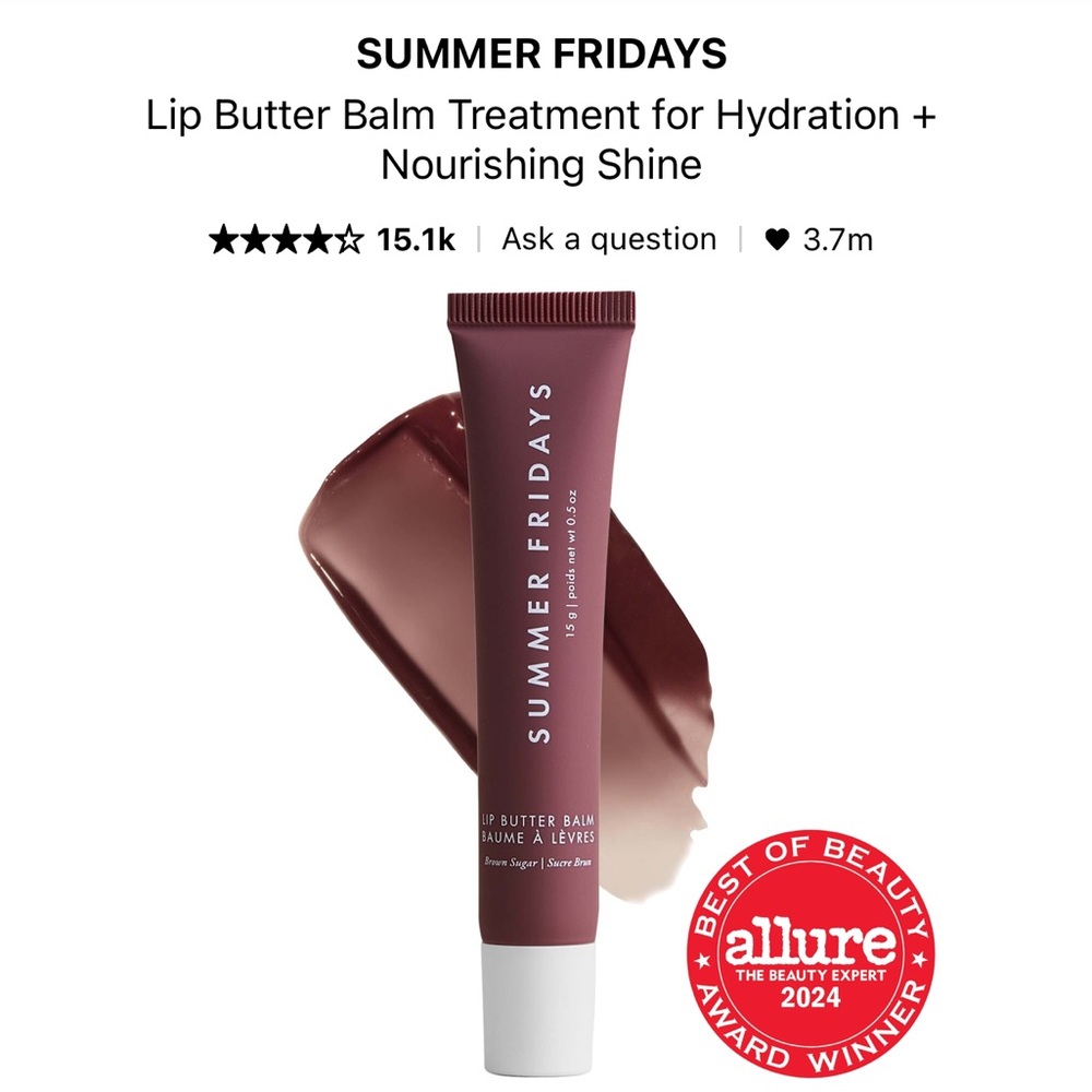 Summer Fridays lip balm